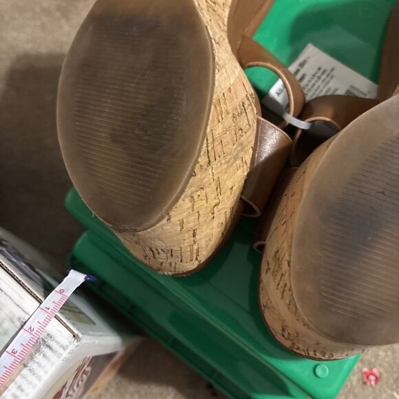 Aldo Wedge Brown Platform Sandals Shoes Size 37 US 6.5 Excellent Condition - Picture 6 of 7